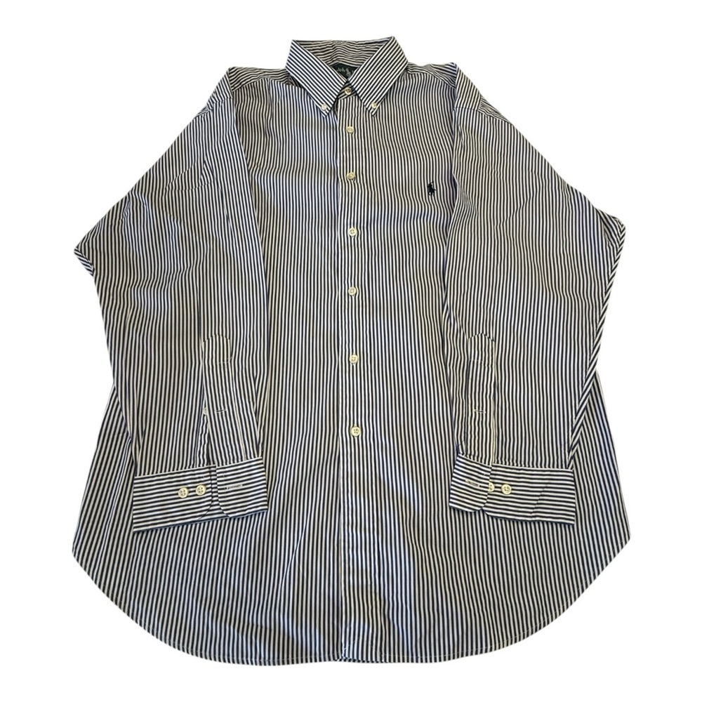 Ralph Lauren Long Sleeve Button Down Dress Shirt Size 17 1/2 x 32/33